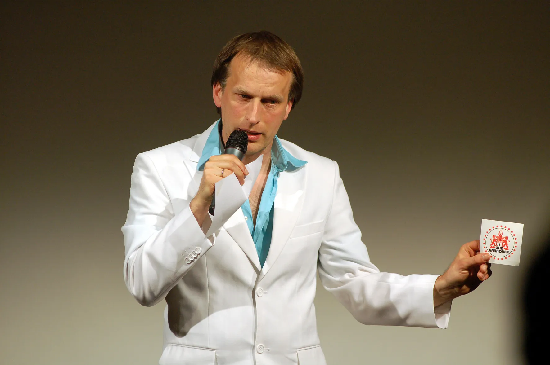 Thommi Baake bei einer Moderation